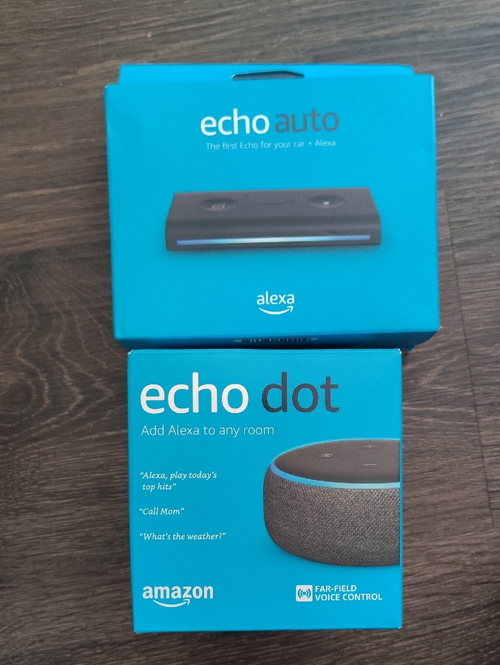 Amazon Echo Auto & Echo Dot Bundle - NEW SEALED